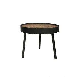 Vintage Industrial Antique Iron Coffee <b>Table</b> <b>Adjustable</b> Shape Durable Metal <b>Folded</b> Design Multi-Purpose Farmhouse Home Apartment - Product Image 1