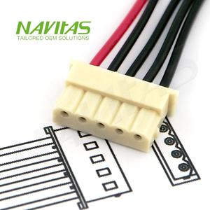 Assemblage de faisceau de câbles électroniques personnalisé Molex Mini-SPOX 5264 5 broches pas de 2,5 mm conforme à la norme RoHS - Product Image 2