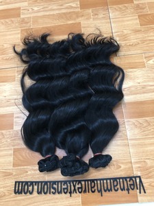 Extensions de cheveux humains vierges Remy ondulés du Vietnam, longueur 8-30 pouces, en vrac - Product Image 5