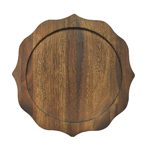Assiette de chargement en bois pour la cuisine et la vaisselle de table Assiette de service en bois et assiette de chargement - Product Image 2