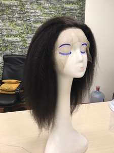 Yaki straight <b>Wig</b> <b>for</b> <b>black</b> <b>Women</b> VIRGIN Remy Hair Transparent lace <b>Wig</b> High Quality HUMAN HAIR EXTENSION at wholesale price - Product Image 5