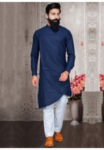 Belle Kurta traditionnelle ethnique en coton pour hommes vêtements de style indien et pakistanais pour adultes - Product Image 6