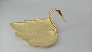 Tazón para servir de Metal pulido dorado de 24 quilates, diseño único de estilo pato para decoración del hogar y la Mesa para servir frutas secas o regalos - Product Image 5