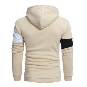 Solid Plain Color Long Sleeve 100%Cotton Fleece Customized Logo Design Men Pullover Hoodie Gym Fitness Fleece Man Winter Hoodies - Product Image 4