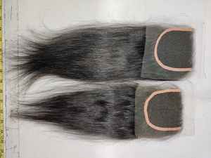 Encaje fino 100% pelo de visón cierre recto coletas frontales encaje Topper 5x5 extensiones y pelucas de cabello rubio ruso - Product Image 6