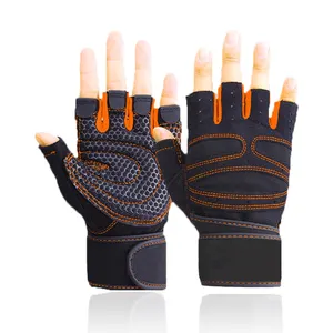 Weightlifting Non Slip Silicon Palm Fitness Gloves For Workout Out Hand Protection Gym Gloves in Wholesale Cheap Price