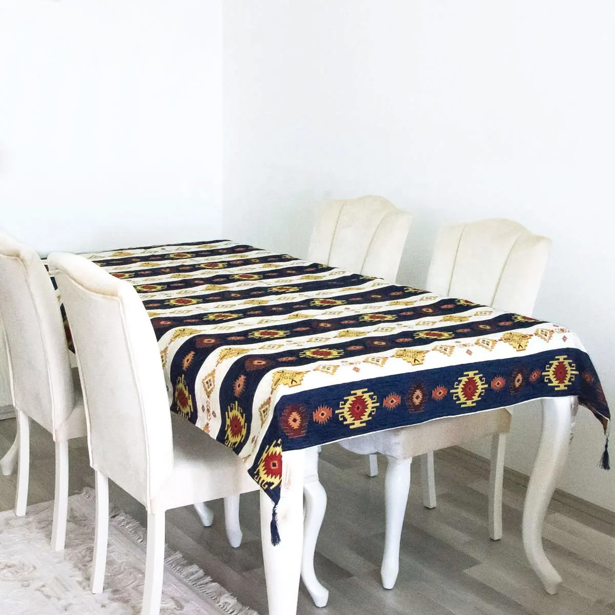 Mantel de mesa de diseño Kilim Otomano