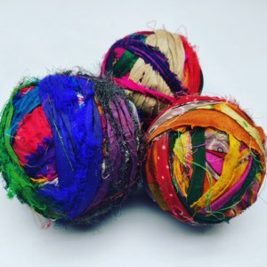 Cinta de seda Sari reciclada ecológica, algodón sostenible para embalaje de regalo, decoración de bordado de punto, manualidades de costura - Product Image 5