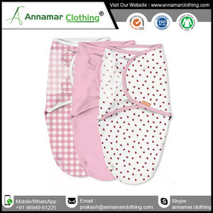 OEM Service Private Label Top Quality Organic Cotton Adjustable Swaddle Wrap for Infant Toddler From Suppliers of India - Product Image 2