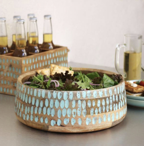 Cuenco de textura de madera de mango 2020 de alta calidad para Buffet, cena de boda y decoración de mesa para servir ensaladas - Product Image 2