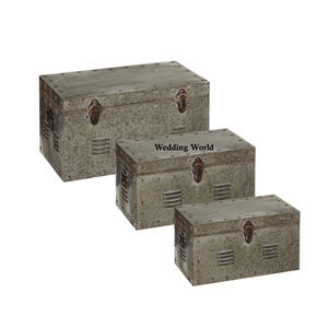 Premium Quality Rectangle <b>Metal</b> Trunk <b>Box</b> Set Eco-Friendly Sustainable Carton Packaging Classic Stylish Multi-Function <b>Storage</b> - Product Image 6