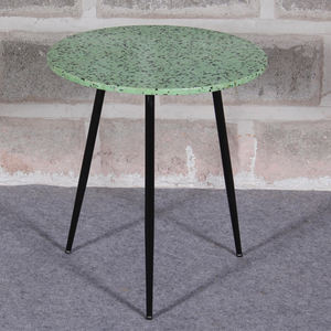 Mesa auxiliar de hierro y terrazo para sala de estar, muebles para el hogar con material metálico duradero, mesas de centro elegantes - Product Image 6