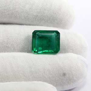 Par de Esmeraldas perfectas de alta calidad, cojín zambiano, piedras preciosas sueltas calibradas facetadas de corte brillante para la fabricación de joyas - Product Image 2