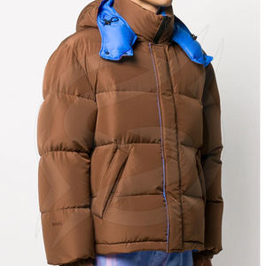 Nueva chaqueta acolchada de invierno con capucha para hombre con diseño personalizado, chaqueta acolchada de relleno para hombre, Abrigo acolchado - Product Image 2