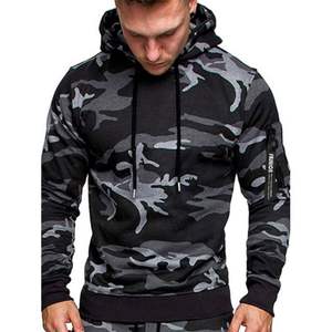Vente en gros de survêtement solide pour homme, pull à capuche, costume de sport décontracté, Jogger, vêtements de sport, polaire, Streetwear, Camouflage, sweats à capuche - Product Image 4