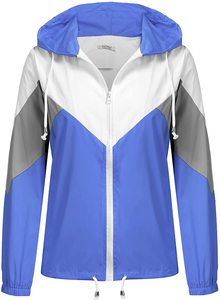 Women's Lightweight Hooded Windproof Jacket Quick Dry Sustainable Active Outdoor <b>Raincoat</b> Packable Windbreaker - Product Image 3