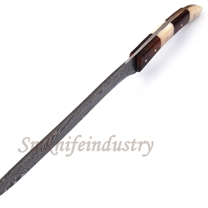 13 Inches New Style Custom Hand Forged Damascus Fillet <b>Chef</b> knife With leather Sheath cover (smk1591) - Product Image 5
