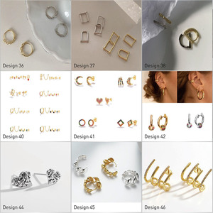 Bajo MOQ 10 piezas al por mayor barato lindo dulce encantos de acero inoxidable clásico aro fresa declaración pendientes para fiesta - Product Image 4