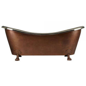 รองเท้าแตะทองแดงแบบหนีบสองชั้นหรูหราทันสมัยสำหรับใช้ในห้องน้ำ - Product Image 3