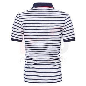 เสื้อยืดโปโลผ้าฝ้ายออร์แกนิคระบายอากาศออกแบบโลโก้ขนาดพลัสไซส์ - Product Image 3