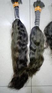 100% Extensiones de cabello crudo indio Cabello humano natural de calidad con textura ondulada Sin procesar y buena textura - Product Image 5