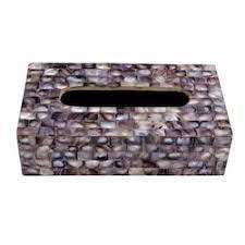 Caja de pañuelos de nácar para encimera, servilletero moderno, Decoración de mesa y accesorios con materiales naturales, caja de pañuelos - Product Image 5