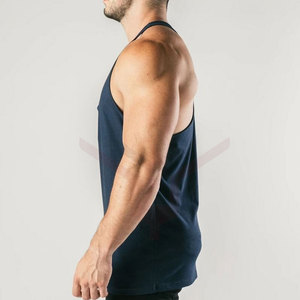 Wholesale Custom Polyester <b>Mens</b> Gym Tank Top Fitness Sports <b>Singlets</b> Bodybuilding Style Summer Training Clothing Print - Product Image 3