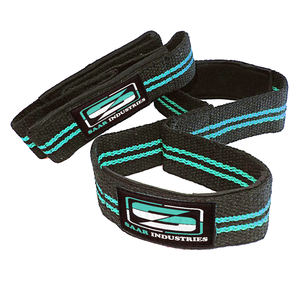 Customizable Logo Heavy Duty Neoprene Figure Eight Lifting Straps Gym Training Equipment for Dead Lift <b>Fitness</b> <b>Safety</b> - Product Image 2
