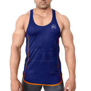 Débardeur de sport décontracté pour homme, vêtements de sport en gros pour la musculation, séchage rapide, respirant, léger, sans manches - Product Image 5