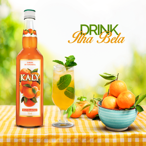 Sirop Kaly naturel pour adultes Mandarino Tangerine sucrée Aromatisé Concentré de jus cuit Ingrédients Bouteille en verre pour enfants - Product Image 4