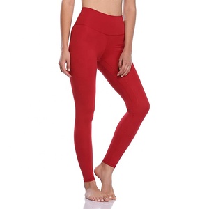 Pantalones de yoga para gimnasio de cintura alta para mujer Nuevas mallas con cintura cruzada Ropa deportiva de yoga hecha de Spandex - Product Image 4