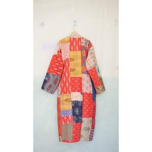 Kimono de algodón hecho a mano para mujer, ropa de baño, bata de playa - Product Image 6