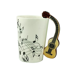 แก้วกาแฟเซรามิกด้ามจับรูปไวโอลิน ดีไซน์แปลกใหม่ เป็นมิตรกับสิ่งแวดล้อม เหมาะสำหรับใช้ในห้องนั่งเล่น - Product Image 4