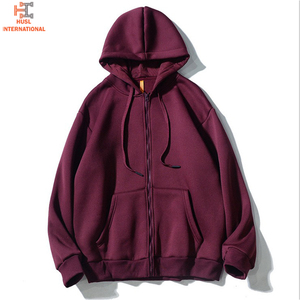 Sudadera con Capucha para Hombre, 100% Algodón de Alta Calidad, Gruesa, con Cierre, Estampado Sólido, Estilo Urbano, Térmica, Transpirable, para Invierno - Product Image 2