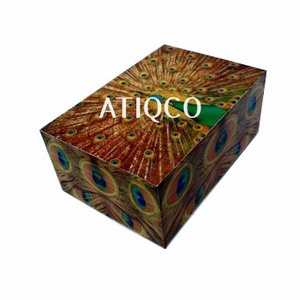 กล่องเครื่องประดับไม้อเนกประสงค์ทาสีผีเสื้อสีดอกกุหลาบ - Product Image 2