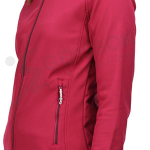 Vente en gros Veste Softshell à capuche coupe-vent imperméable pour femmes pour la randonnée en montagne en plein air respirante avec fermeture à glissière - Product Image 4