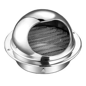 Hotte de ventilation en acier inoxydable pour extérieur, pare-pluie coupe-vent pour mur extérieur, <span class=keywords><strong>grille</strong></span> <span class=keywords><strong>ronde</strong></span> de ventilation pour cuisine - Product Image 2