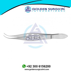 Pinzas de atado fino, mandíbulas curvadas suaves para suturas 7-0 a 9-0, pinzas de sutura oftalmológica, instrumentos médicos quirúrgicos - Product Image 6