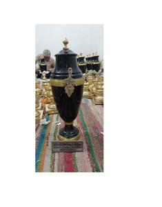BRASSWORLD INDIA Urna Funeraria de Cremación Estilo Americano con Diseño de Hoja Extra Grande - Product Image 1