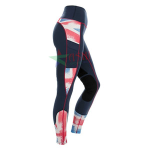 OEM Sublimation <b>Equestrian</b> <b>Leggings</b> for Women New Design Sports Horse Riding Pants Tights Durable Racing Breeches and Jodhpurs - Product Image 3