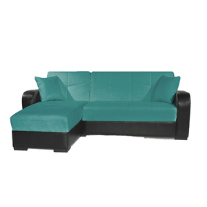 Sofá de esquina Napoli de estilo europeo moderno superventas, sofá cama plegable de tela de alta calidad, tapicería, sofá cama de terciopelo de lujo - Product Image 1