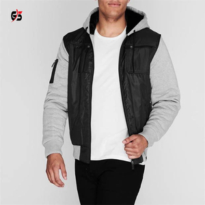 เสื้อแจ็คเก็ตสำหรับผู้ชาย,เสื้อผ้าฝ้ายขนแกะมีฮู้ดแบบซิปแขนเต็มแขนปรับแต่งโลโก้บริการ OEM เสื้อผ้าฤดูหนาว - Product Image 5