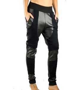 กางเกงหนังชายขายาวสำหรับผู้ชาย,กางเกงทรงสลิมฟิตหนังปี2020 - Product Image 4