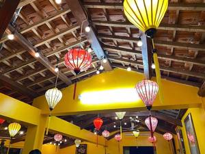 Lanternes en soie colorées imperméables du nouvel an vietnamien suspendues lanternes en bambou pliables pour le Festival et la décoration de la maison 99GD - Product Image 2