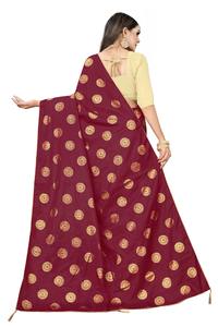 Très belle tenue de cérémonie en coton et soie imprimé Sari avec chemisier Pièce Indienne Femme Porter Bas Prix Vente en gros Surat Ethnique - Product Image 2