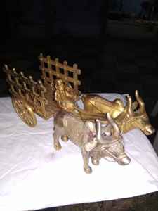 Pièce de centre de TABLE en laiton, chariot bulbe en laiton, vitrine décorative, pour la maison et TABLE - Product Image 6