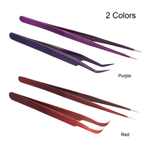 Pince à épiler à cils personnalisable, en acier inoxydable, pour extensions de cils, avec Logo, offre spéciale - Product Image 4