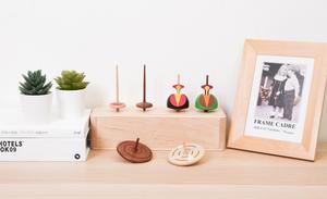 Premium 2.3 <b>Mini</b> Wooden Spinning Top Hula Dancer <b>Toy</b> Wooderful Life <b>Brand</b> Unisex Ages 14+ Gift - Product Image 5