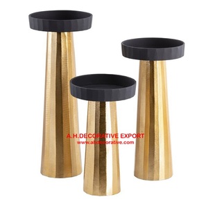 Portavelas de Aluminio Chapado en Oro para Velas de Té, Decoración de Iluminación para Bodas, Fiestas y Navidad, Ecológico, Hecho a Mano - Product Image 5