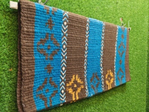 Manaal Enterprises Reya New Zealand Wool Western Saddle Blanket Top <b>Felt</b> Pad Sensor Flex Size 35" L x 38" W x 1" <b>Thickness</b> MO01 - Product Image 2